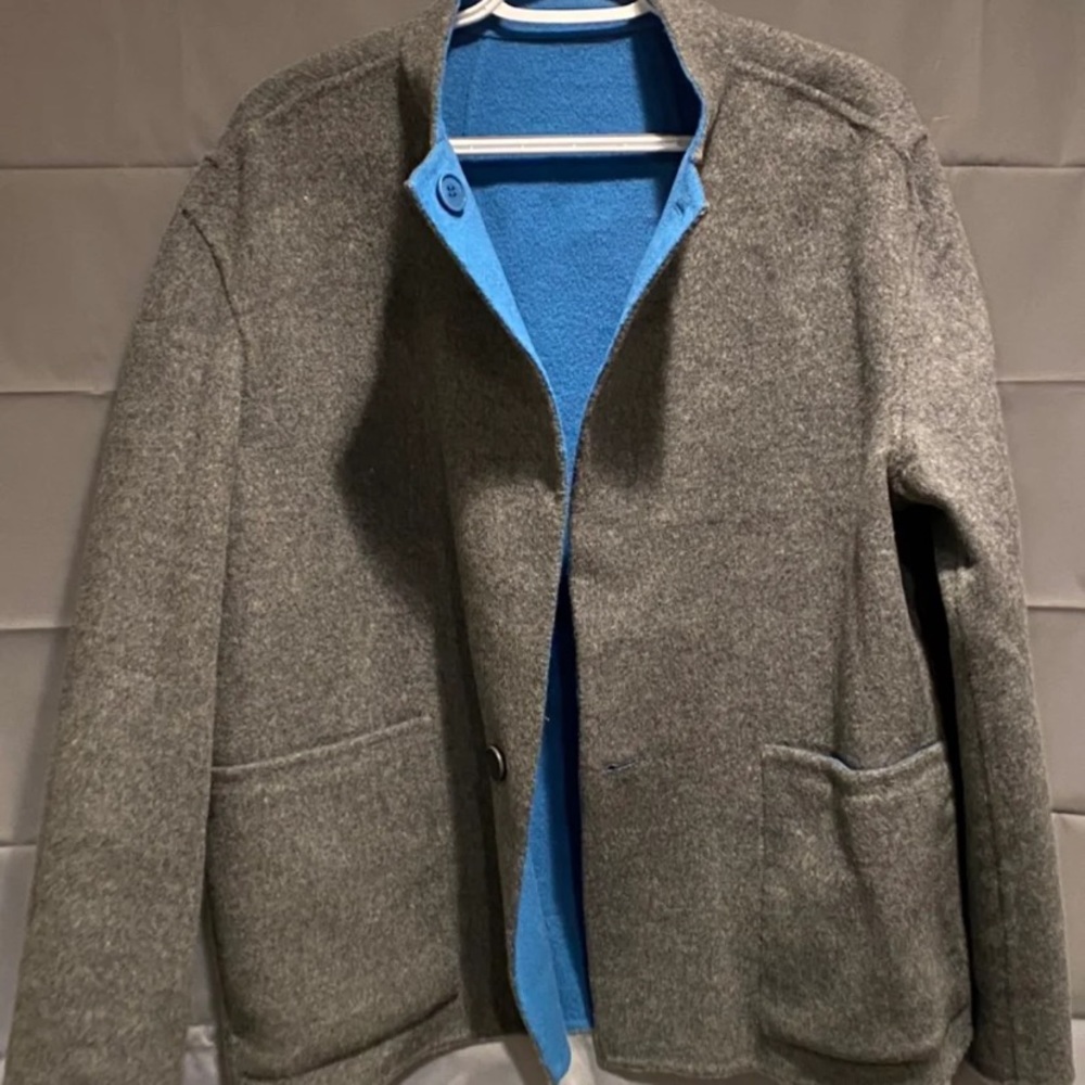 Theory reversible double face wool coat